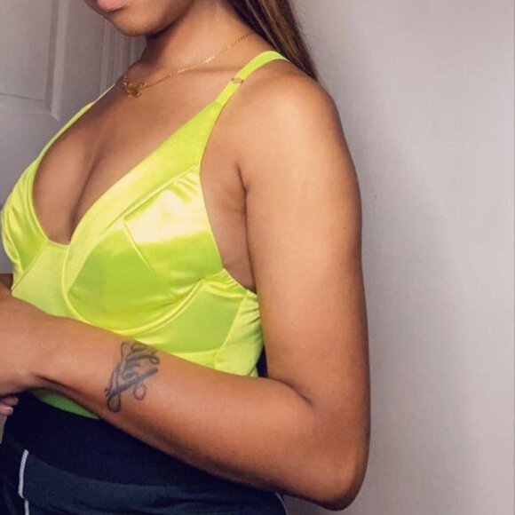 Neon V-Part Adjustable Bodysuit - Picture 3 of 3